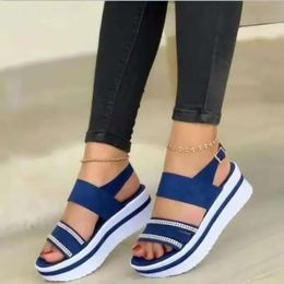 Sport Flats Women Rome Wedges Sandals Platform Shoes Summer 2024 Slippers Casual Slides Walking Female Zapatos 554