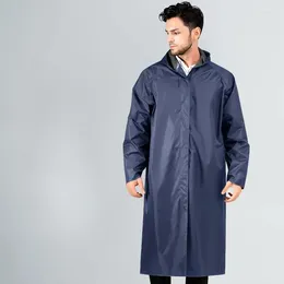 Raincoats Long Raincoat Thickened Oxford Textile Waterproof Rainstorm Windbreaker Outdoor Single For Men And Women