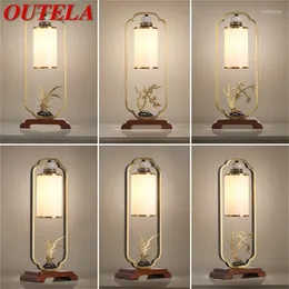 Table Lamps OUTELA Modern Brass Creative LED Luxury Desk Light For Home Decoration Bedroom