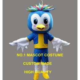 little blue luky bird mascot costume adult size cartoon character birds theme school performing props carnival fancy dress 2636 Mascot Costumes