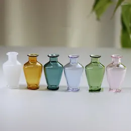 Bottles 1X Dollhouse Vase Small Cute Mini Cork Stopper Glass Vials Jars Containers Wishing Bottle With