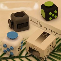 Fashion 2.8Cm Decompression Dice Anti-Stress Relieve Adult Children Sensory Gift Fidget Toys Fingertip Press Button Toy For Kids