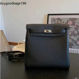 KY Backpack Bags Kelis Designer Bag 2024 New Womens Top Layer Lychee Grain Cowhide Multi Purpose Leisure Travel Home rj