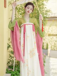 Casual Dresses Women Hanfu Dress Chinese Traditional Princess Costume Folk Dance Fairy Female Summer For