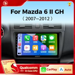 Car dvd Radio for Mazda 6 II GH 2007-2012 Wireless Carplay Android Auto Multimedia Player Navigation Stereo 2Din Autoradio
