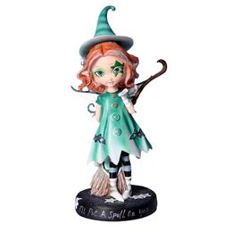 Resin Art Fairy Figurine Magic Statue Home Decor Cute Desk Garden Decoration Cartoon Ornaments Flower 240521