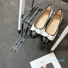 designer shoes Black Ballet Flats Shoes Women Quilted Leather Slip on Ballerina Luxury Ladies Dress Shoes hospital Slingbacks