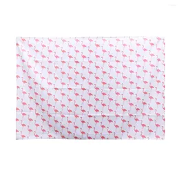 Table Cloth Cotton Linen Tablecloth Flamingo Decor Exotic Rectangular For Dining Room Kitchen 100x140cm