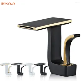 Bathroom Sink Faucets White/Black Basin Bath Mixer Taps Brass Square Vessel Faucet Cold Water Tap