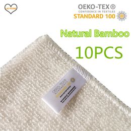 10 pieces of high-efficiency anti ash bamboo Fibre kitchen towels dishcloths laundry cloths magic cleaning dishcloths wiping and direct 240521
