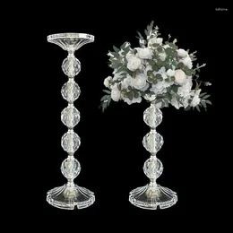 Party Decoration Acrylic Flower Vase Luxury Stand Wedding/ Table Centrepiece Pillar Road Lead Home Decor