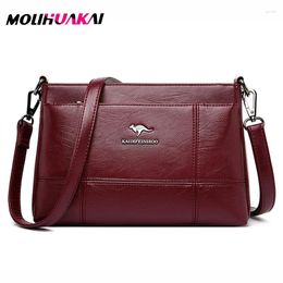 Shoulder Bags Ladies Soft Leather Small Messenger Pack 2024 Luxury Handbag Designer Packet Casual Wallet Elegant Bag