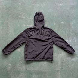 2024 New Men Trapstar Jacket 스포츠웨어 Irongate T Windbreaker-Black 품질 수 놓은 편지 여성 지퍼 선 보호 9999ess