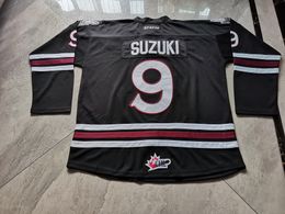 Hockey jerseys Physical photos Guelph Storm Nick Suzuki Men Youth Women High School Size S-6XL or any name and number jersey