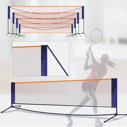 Badminton Sets Professional badminton net frame set indoor and outdoor portable sports volleyball tennis training net badminton training equipment S52401 S52401