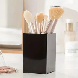 Storage Boxes Black/White Cosmetic Makeup Box Acrylic Brush Tool Case Large Capacity Cartridge Practical