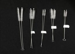 Nylon Straw Feeding bottle Cleaners Stainless steel Cleaning Brush Drinking Pipe Cleaners 170 mm 260mm Long DHL8580485