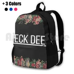 Backpack Neck Deep Floral Flag Outdoor Hiking Waterproof Camping Travel Hopeless Records Punk Lnotgy Tpatp