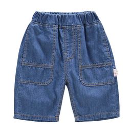 Shorts Boys jeans estate jeans jeans boys boys primaveri d'autunno jeans shorts in stile casual abbigliamento per bambini y240524