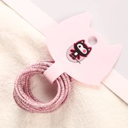3 CM 10 Pcs/lot Colourful Gold Silver Red Ponytail Holders Rubber Band Hair Tie Gum Elastic Hair Band Hair Accessories For Girl
