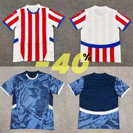 4XL 2024 25 Paraguay Soccer Jersey Copa America maillots de foot red white away dark blue Football T ShirtS 24 men kids kit top Short sleeve custom uniform adultS