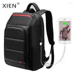 Backpack XIEN Men Bag Waterproof USB Charging Large Capacity High Quality Male Business Travel Casual Backpacks Bolso Hombre