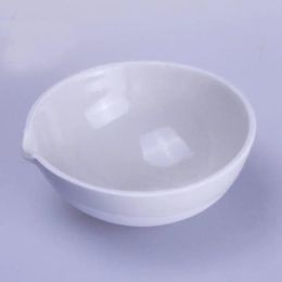 40ml 50ml 60ml 75ml 100ml Ceramic Evaporating Dish Round Bottom With Spout Chemistry Laboratory