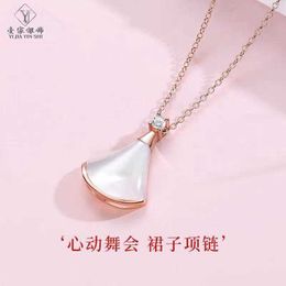 Midrange Charm and Brilliant Jewelry Bulgarly limited necklace Silver Small Skirt Necklace Womens Luxury Peoples 18K Rose have Original logo 9JCV