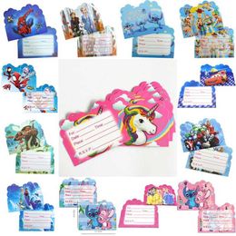 Gift Cards Greeting Cards 14 * 11cm Childrens Birthday Invitation Card Birthday Party Decoration Childrens Party Discount Free Delivery WX5.22