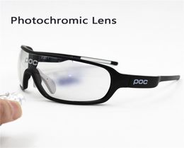 POC Running glasses 3 Lens fast Pochromic Cycling Sunglasses Goggles Men Sport Road Mtb Bike Discoloration Glasses Eyewear8639659