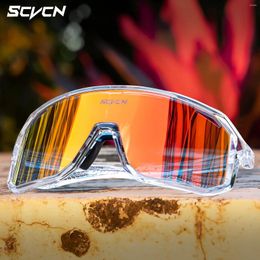 Outdoor Eyewear SCVCN Pochromic Sunglasses For Men Sports UV400 Cycling Glasses Bike Road Bicycle Cycle Goggles Hunting Driving