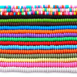 110Pcs/lot 7mm Round Polymer Clay Beads Handmade Loose Spacer Beads for Jewellery Making DIY Boho Bracelets Necklace Earring
