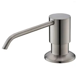 Liquid Soap Dispenser Modern Stainless Steel Brushed Nickel Kitchen Sink