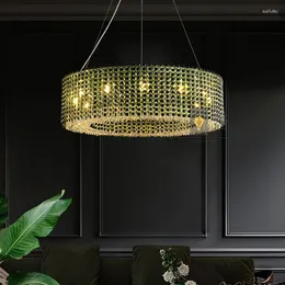 Chandeliers Design Post Modern Tassel Crystal Chandelier Chrome Lustre Lamp For Living Room Dinning Bedroom Luxury Hanging Light