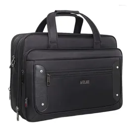 Briefcases Men's Business Briefcase Large Capacity Women Office Handbags Laptop Bags 19 Inch Oxford Crossbody Travel Shoulder Bag XA66ZC