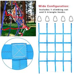 Equipment Kids Climbing Cargo Net Polyester Outdoor Rope Ladder Climbing Hanging Tree Swing for Child Outdoor Swing Climbing Accessorie Ljpi