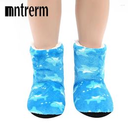 Slippers Mntrerm 2024 Winter Warm Long Tube Home Women Animal Picture Cotton Slipper Shoes Soft Bottom Indoor Plush