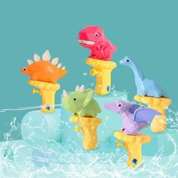 Sand Play Water Fun Gun Toys Cartoon mini water gun childrens toy dinosaur water spray gun summer outdoor beach swimming pool childrens water toy WX5.22