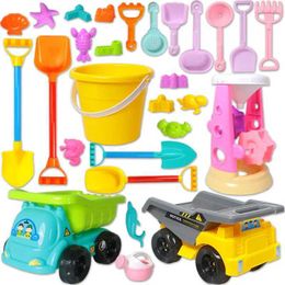 Sand Play Water Fun Sand Play Water Fun Summer Beach Games Childrens Toy Sandbox Set Water Toy Sand Bucket Pit Tool Outdoor Toy Childrens Boys and Girls Gift WX5.22