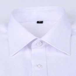 Men's Dress Shirts Men French Cuff Shirt 2024 White Long Sleeve Casual Buttons Male Brand Regular Fit Cufflinks Included 6XL