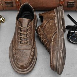 Casual Shoes Soft Leather Men Four Seasons Oxford Fashion Man Business Classic Footwear For Wedding Formal Dress