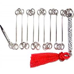 Survival Outdoor Safety Kit Survival Tool Nine Knot Chain Nine Section Whip Hxstg