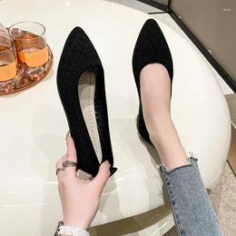 Casual Shoes Women's 2024 Brand Tennis Flat Hollow Pointed Toe Ladies Zapatos