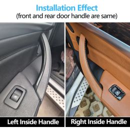 LHD RHD Car Front Rear Left Right Interior Door Inside ABS Pull Handle Cover Trim For BMW X5 X6 E70 E71 E72 2007-2014