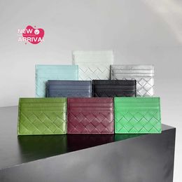 Designer Womens Bag Intrecciato Credit Card Case BotegaVeneta Intrecciato leather card case 14-colors High Quality
