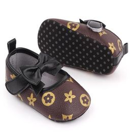 Designer Baby Shoes Infat Newborn Girl First Walkers Butterfly Knot Princess Shoes For Baby Girls Soft Soled Flats Moccasins