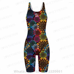 Women's Swimwear Female Printing Swimsuit Sport Competition Professional Multifunctional Training Bathing Suit Knee Length Beach Wear