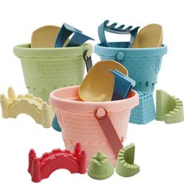Sand Play Water Fun Sand Play Water Fun Baby Sand Castle Moulded Bucket Beach Game Outdoor Toys Childrens WX5.22851457