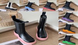 2023 Women Boots s Tire Boot High men women Chelsea Platform Ankle Booties designer womens shoes Triple White Seasalt black clearsole mens sneakers3736167