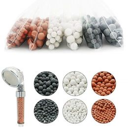1bag Shower Head Energy Beads Filter Bathroom Pressurize Saving Water Tool Sprayer Head Replacement Negative Ions Ceramic Balls